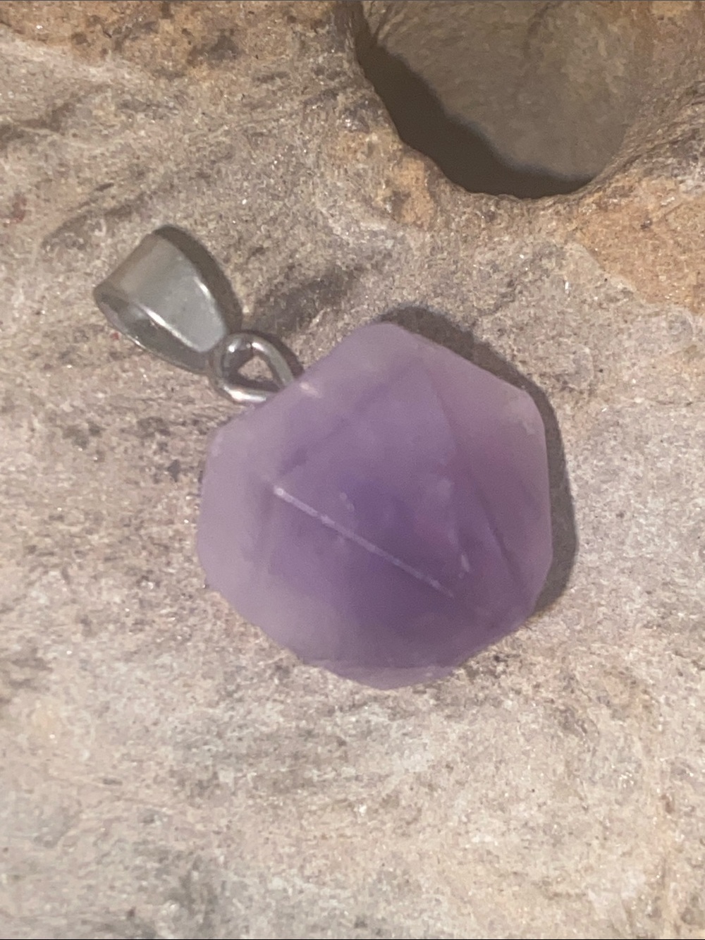 5/$10❤️❤️❤️NEW Raw Amethyst Charm Pendant